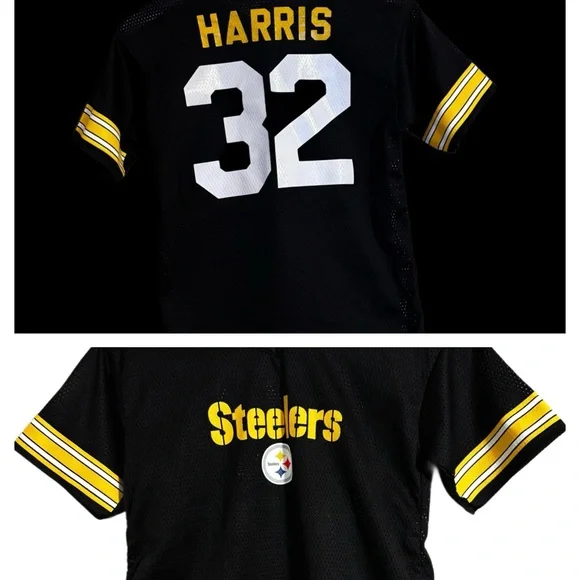 SOLD Franklin Vintage Franco Harris Steelers Jersey Women’s Sz Large (Fits Sm-M) - Picture 1 of 6